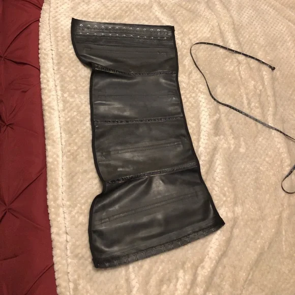 WGS Premadonna Waist Trainer Black Faux Leather - Picture 10 of 14